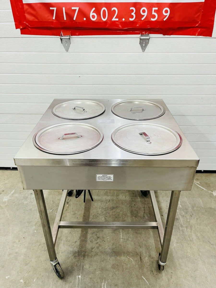 Iceing Table Belshaw H&I-4 Heat & Ice Donut Glazing Table 240v Bowls & Lids Include ...