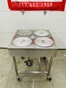 Belshaw H&I-4 Heat & Ice Donut Glazing Table 240v Bowls & Lids Included Working!