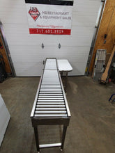 Load image into Gallery viewer, Hobart HRT5-3 Stainless Steel Roller/Discharge Table &amp; Adjustable Conveyor New!