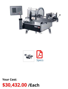 Bizerba A 404 204-SYS Fully Automatic Slicer Stacker System, 13” Blade
