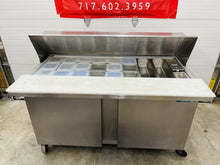 Load image into Gallery viewer, McCall ST-59-4 S/s 2 Door 59” Mega Top Sandwich Prep Cooler Tested &amp; Working!