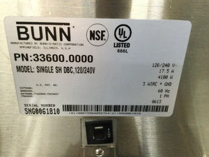 Bunn 33600.0029 Single SH DBC BrewWISE Single Soft Heat Coffee Brewer Tested!