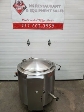 Groen EE-40 40 Gal Steam Kettle - Stationary, 2/3 Jacket, 208v/3ph Tested Works!