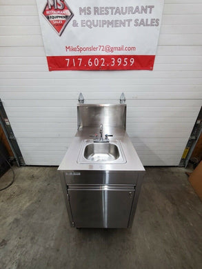 Qual Serv WMSC24MS Stainless Steel Portable Sink, Hot Water Tested and Working!