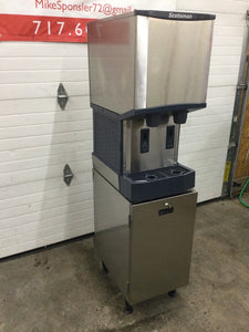 Scotsman HID312A-1A Air Cooled Nugget Ice w/ 12 lb Bin H20 Dispenser & Stand