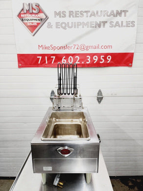 Wells F-49 Countertop 15lb Low Wattage Twin Basket Electric Fryer Tested & Works