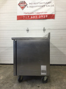 True TWT-48 Worktop Refrigerator w/ Backsplash 2 Door 48Wx30Dx36H