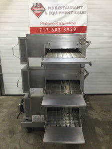 Lincoln Impinger 1132 Triple Stack 3ph 208v Electric Conveyor Pizza Oven Working