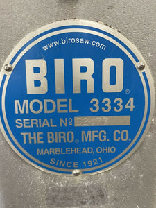 Biro 3334SS-4003 Meat Saw 3ph 208/220V 3HP Tested and Working