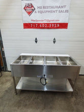 Load image into Gallery viewer, ServIt EST-4WS Four Pan Sealed Well Electric Steam Table w/Undershelf 120v Works