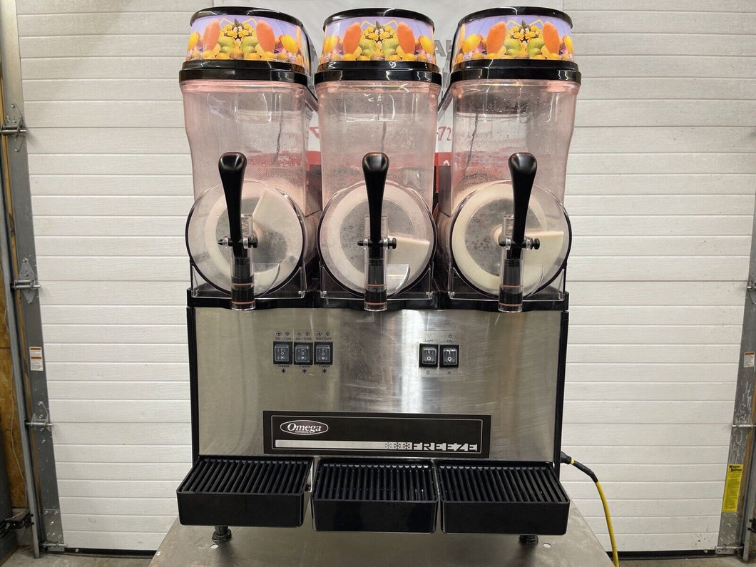 Omega Triple Chamber Frozen Granita Machine 9 Gallon Model #OFS30 Tested Working