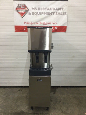 Scotsman HID312A-1A Air Cooled Nugget Ice w/ 12 lb Bin H20 Dispenser & Stand