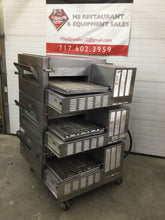 Load image into Gallery viewer, Lincoln 1132 Triple Stack 3ph 208v Electric Conveyor Oven Refurbished &amp; Tested