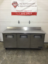 Load image into Gallery viewer, True TWT-72-HC 72” Worktop Refrigerator w/ (3) Sections, 115v Works Great!