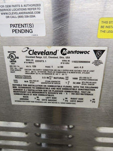 Cleveland 22CGT3.1 SteamChef 3 SST Natural Gas 3 Pan Countertop Steamer 32k BTU