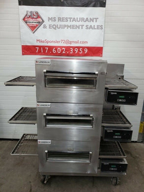 Lincoln 1132 Triple Stack 3ph 208v Electric Pizza Oven Refurbished and Working!