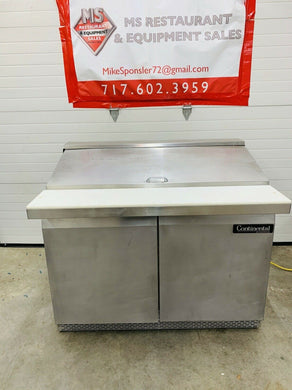 Continental Refrigerator SW48-18M Mighty Top Sandwich Prep Table, 48” W