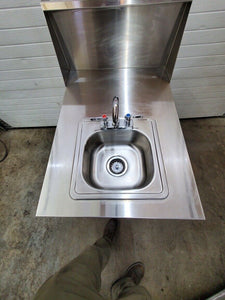 QualServe Stainless Portable Sink On Demand Hot Cold H2o Tested & Working