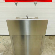Load image into Gallery viewer, Qual Serv WMSC24MS Stainless Steel Portable Sink, Hot Water Tested &amp; Working