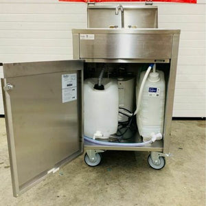 Qual Serv WMSC24MS Stainless Steel Portable Sink, Hot Water Tested & Working