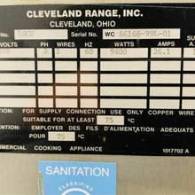 Load image into Gallery viewer, CLEVELAND 1SCE: SteamCub boilerless electric steamer Electric 3ph 208v 5 pan