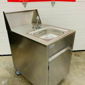 Qual Serv WMSC24MS Stainless Steel Portable Sink, Hot Water Tested & Working