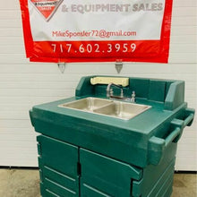 Load image into Gallery viewer, Cambro KSC402519 45 1/2&quot;H Portable Sink Cart w/ (2) 4&quot;D Bowls, Hot Water Demand