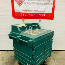 Load image into Gallery viewer, Cambro KSC402519 45 1/2&quot;H Portable Sink Cart w/ (2) 4&quot;D Bowls, Hot Water Demand