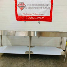 Load image into Gallery viewer, New (S&amp;D) 8’ SS TABLE w/ SS UNDER-SHELF 96x30x34 with 6” backsplash NSF 16 gauge