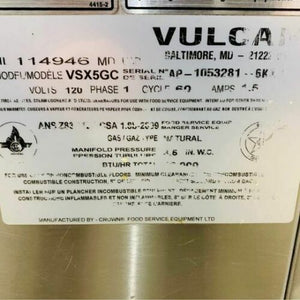 Vulcan VSX5G-NAT 5 Pan Natural Gas Countertop Steamer - 45,000 BTU Working!