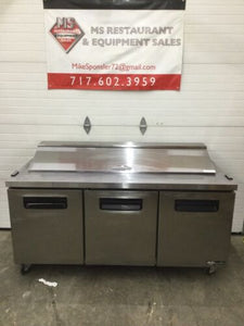 Blue Air BLPT72-HC 3 Doors All Stainless Prep. Table 72” Fully Refurbished!