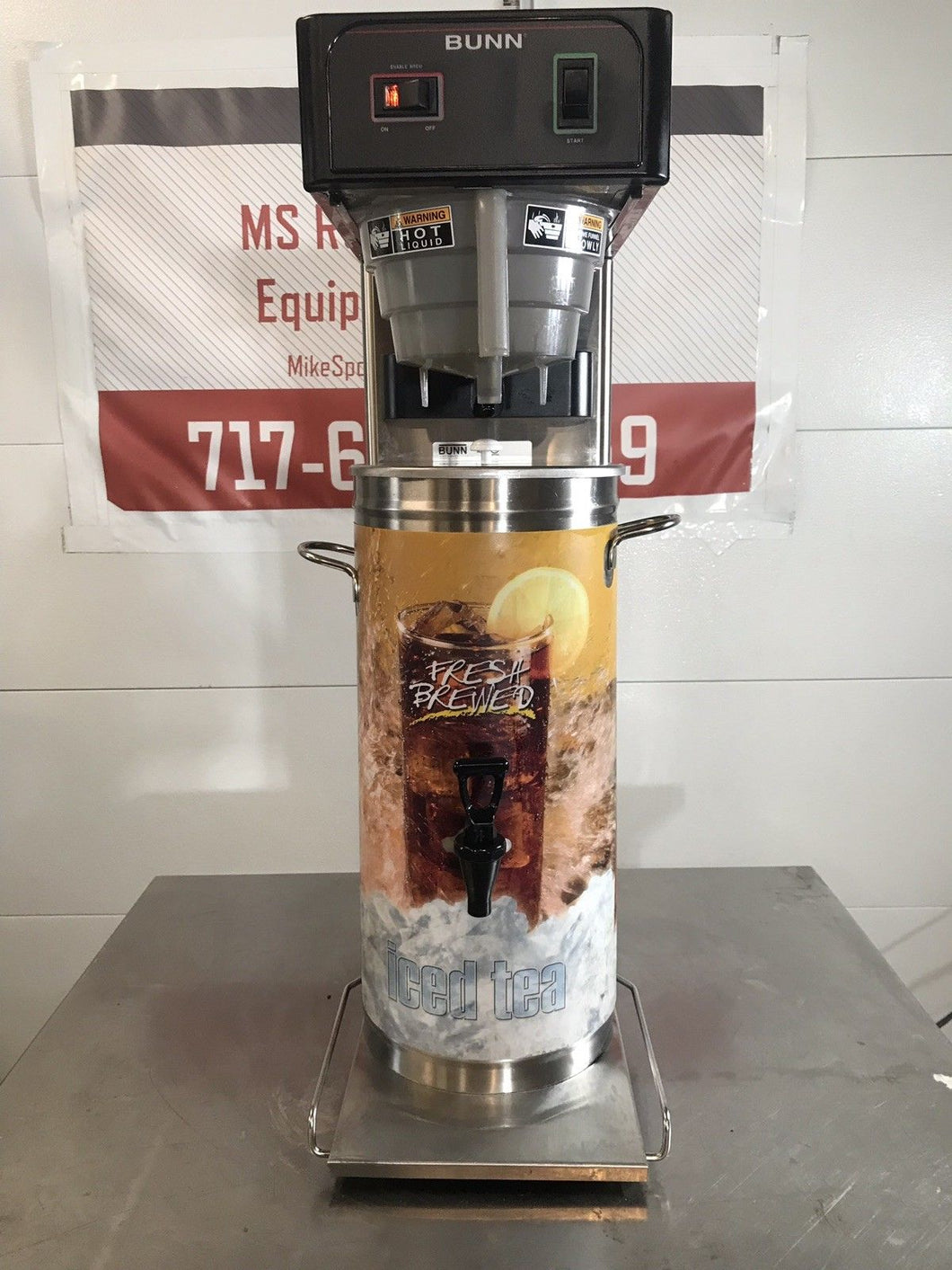 Bunn TB3Q 3 Gallon Commercial Iced Tea Brewer Maker, 120V Tea