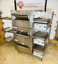Load image into Gallery viewer, Lincoln Impinger 1132 Triple Stack 3ph Elect Pizza Ovens Fully Refurbished Works Great!