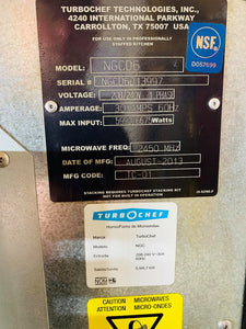 Turbochef Countertop Oven, NGCD6, FULLY REFURBISHED & WORKING GREAT