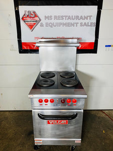 Vulcan / Hobart Electric 4 Burner French Plate Range & EV24-3L