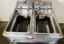 Load image into Gallery viewer, Wells F-85 Countertop High Watt Dual Pot 30lb Electric Deep Fryer 208V / 240V 3ph
